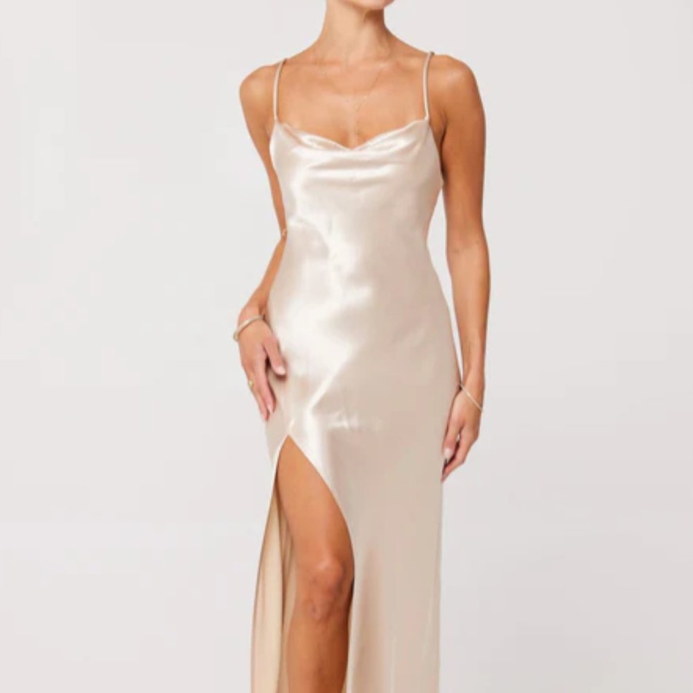 Resa Maxi Slip Dress Blush